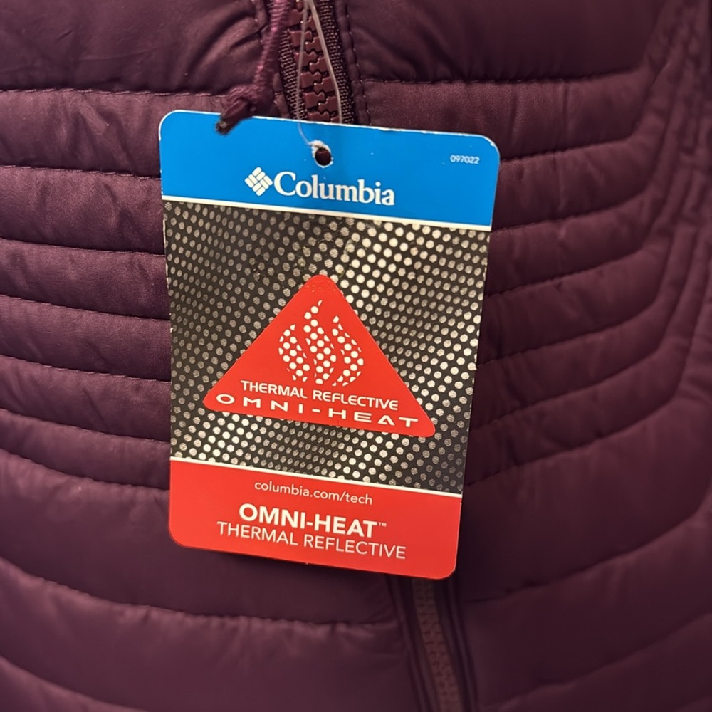 Columbia Women's Deep Purple Hooded Puffer Jacket With Omni-Heat Technology, New — image 3 of 8